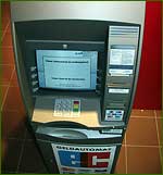 Geldautomat in der Rastanlage Inntal